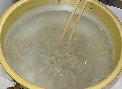 お蕎麦の美味しい茹で方