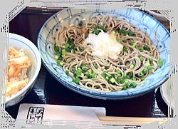 くろむぎ屋のかき揚げ丼とおろし蕎麦