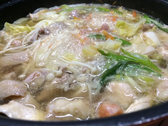 鍋の締めに自家製手打ち麺