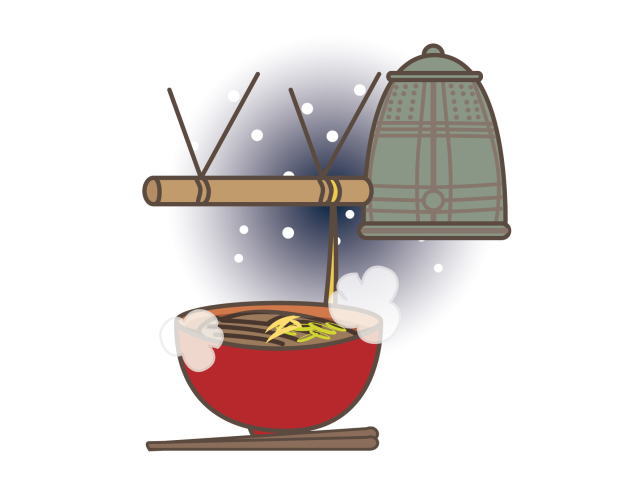 除夜の鐘と年越し蕎麦
