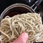 冷凍保存された茹で蕎麦