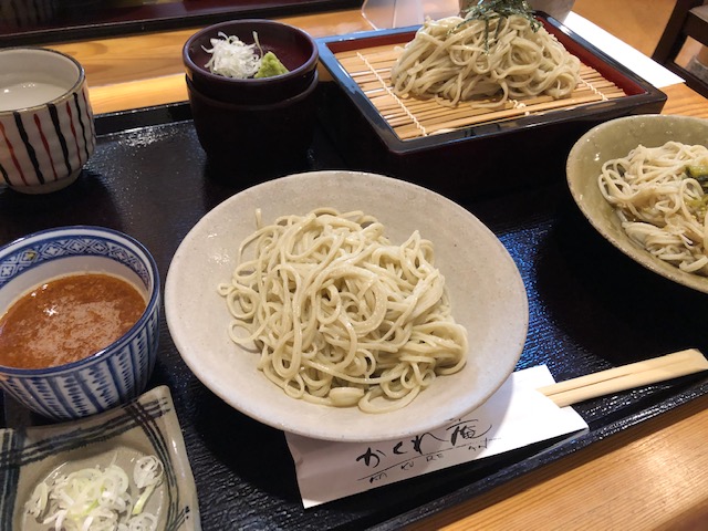 そば音市桜隠れ庵の蕎麦ざんまいセット